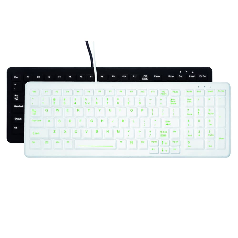 Active Key AK-C7000 Disinfectible Hygiene Keyboard with Numeric Pad